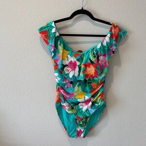 La Blanca Tropea Breeze Ruffle One Piece Swimsuit